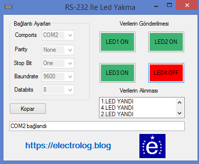 C# Proteus Programı