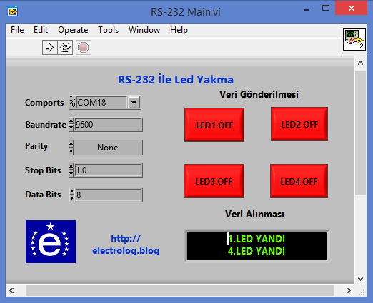 Labview rs232